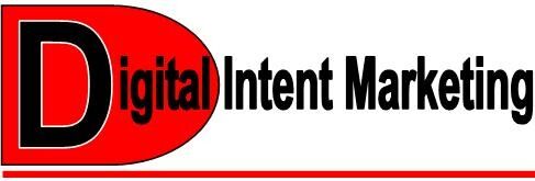 Digital Intent Marketing red black company logo that offers search-engine optimization & is an agency-digital marketing company